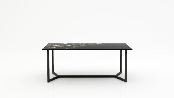 Rechthoekige marmeren eettafel Anatra - Titanium - 260x100cm