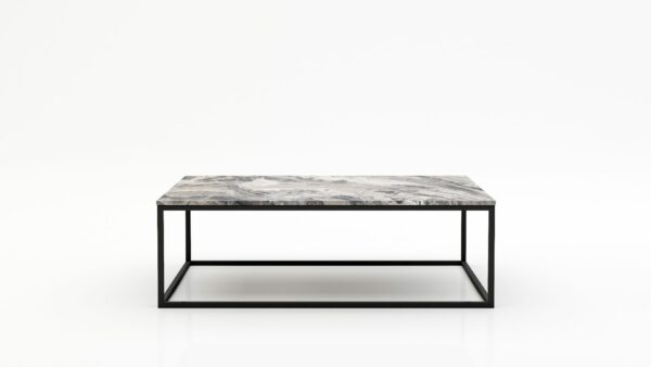 Rechthoekige marmeren salontafel Cornice - Arabescato Orobico Grigio - 140x70cm