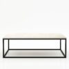 Rechthoekige marmeren salontafel Cornice - Botticino Semi Classico - 140x70cm