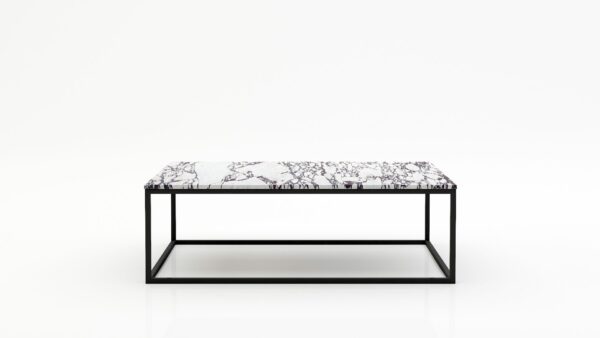 Rechthoekige marmeren salontafel Cornice - Calcatta Viola - 140x70cm