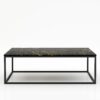 Rechthoekige marmeren salontafel Cornice - Nero saint port laurent - 140x70cm