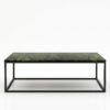 Rechthoekige marmeren salontafel Cornice - Verde Guatemala - 140x70cm