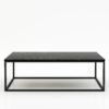 Rechthoekige marmeren salontafel Cornice - Negresco - 140x70cm
