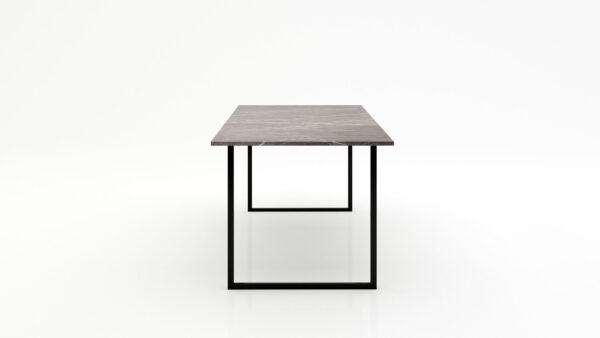Alternative view of Rechthoekige marmeren eettafel Gambe U - Pietra Grey