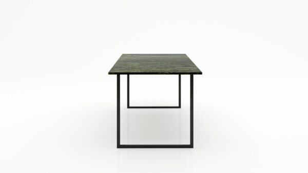 Alternative view of Rechthoekige marmeren eettafel Gambe U - Verde Guatemala