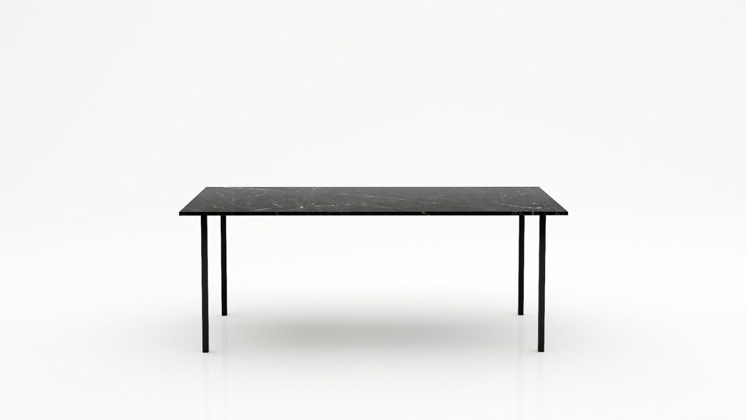 Rechthoekige marmeren eettafel Gambe Quattro - Negresco - 260x100cm