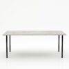 Rechthoekige marmeren eettafel Gambe Quattro - Taj Mahal Quartzite - 260x100cm