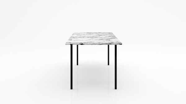 Alternative view of Rechthoekige marmeren eettafel Gambe Quattro Calcatta Viola