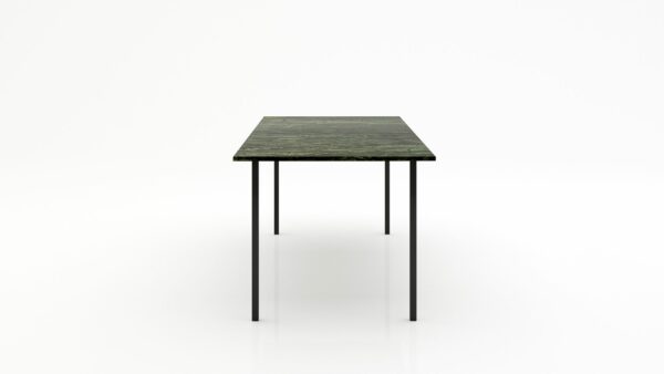Alternative view of Rechthoekige marmeren eettafel Gambe Quattro Verde Guatemala