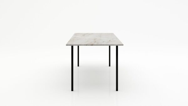 Alternative view of Rechthoekige marmeren eettafel Gambe Quattro Taj Mahal Quartzite