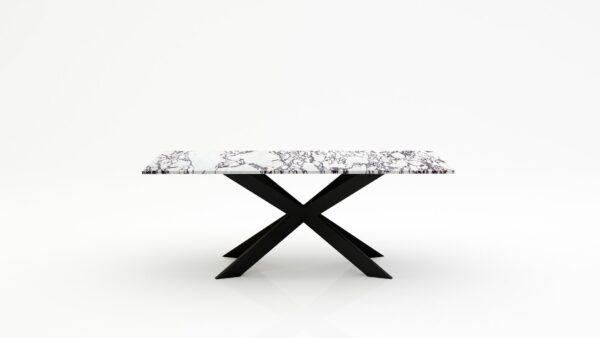 Rechthoekige marmeren eettafel Matrix Farfalle - Calcatta Viola - 260x100cm