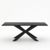 Rechthoekige marmeren eettafel Matrix Farfalle - Nero Marquina - 260x100cm