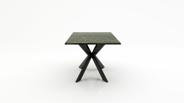 Alternative view of Rechthoekige marmeren eettafel Matrix Farfalle Verde Guatemala