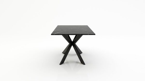 Alternative view of Rechthoekige marmeren eettafel Matrix Farfalle - Negresco