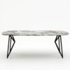 Deens ovale marmeren eettafel Pipistrello - Arabescato Orobico Grigio - 260x120cm