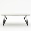 Deens ovale marmeren eettafel Pipistrello - Mont Blanc Quartzite - 260x120cm