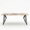 Rechthoekige marmeren eettafel Pipistrello - Arabescato Orobico Rosso - 260x100cm