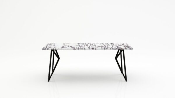 Rechthoekige marmeren eettafel Pipistrello - Calcatta Viola - 260x100cm