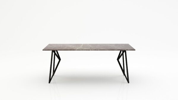 Rechthoekige marmeren eettafel Pipistrello - Pietra Grey - 260x100cm