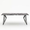 Rechthoekige marmeren eettafel Pipistrello - Rosso Levanto - 260x100cm