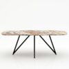 Deens ovale marmeren eettafel Polipetti - Arabescato Orobico Rosso - 260x120cm