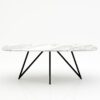 Deens ovale marmeren eettafel Polipetti - Arabescato Carrara - 260x120cm