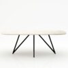 Deens ovale marmeren eettafel Polipetti - Botticino Semi Classico - 260x120cm