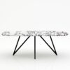 Deens ovale marmeren eettafel Polipetti - Calcatta Viola - 260x120cm