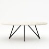 Ovale marmeren eettafel Polipetti - Botticino Semi Classico - 260x130cm