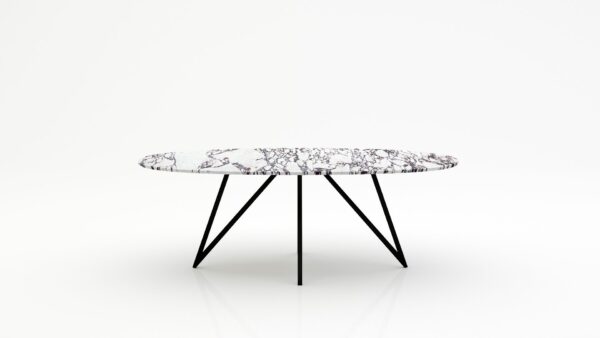 Ovale marmeren eettafel Polipetti - Calcatta Viola - 260x130cm