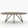 Ovale marmeren eettafel Polipetti - Royal Brown - 260x130cm