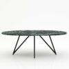 Ovale marmeren eettafel Polipetti - Verde rameggiato - 260x130cm