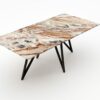 Rechthoekige marmeren eettafel Polipetti - Arabescato Orobico Rosso - 260x100cm