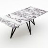 Rechthoekige marmeren eettafel Polipetti - Calcatta Viola - 260x100cm