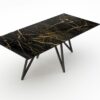 Rechthoekige marmeren eettafel Polipetti - Nero saint port laurent - 260x100cm