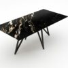 Rechthoekige marmeren eettafel Polipetti - Titanium - 260x100cm