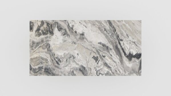 Alternative view of Rechthoekige marmeren eettafel Polipetti Arabescato Orobico Grigio