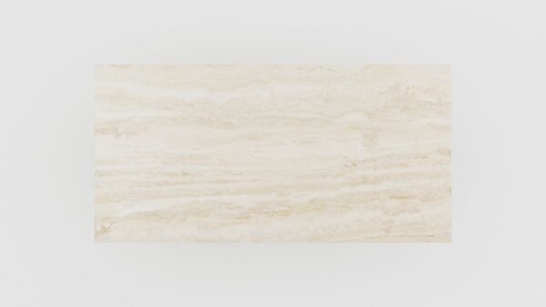 Alternative view of Rechthoekige marmeren eettafel Polipetti - Travertino Chiaro