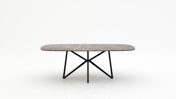 Deens ovale marmeren eettafel Stella - Pietra Grey - 260x120cm