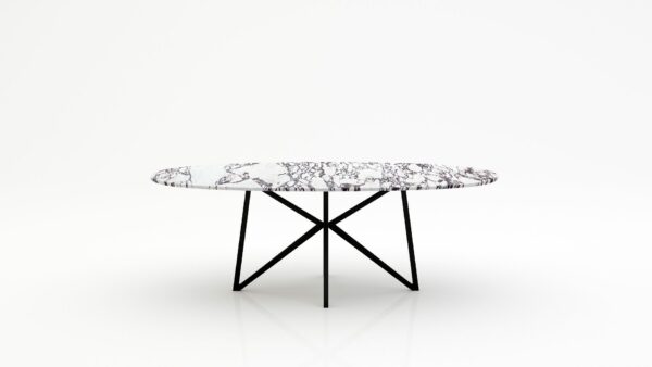 Ovale marmeren eettafel Stella - Calcatta Viola - 260x130cm