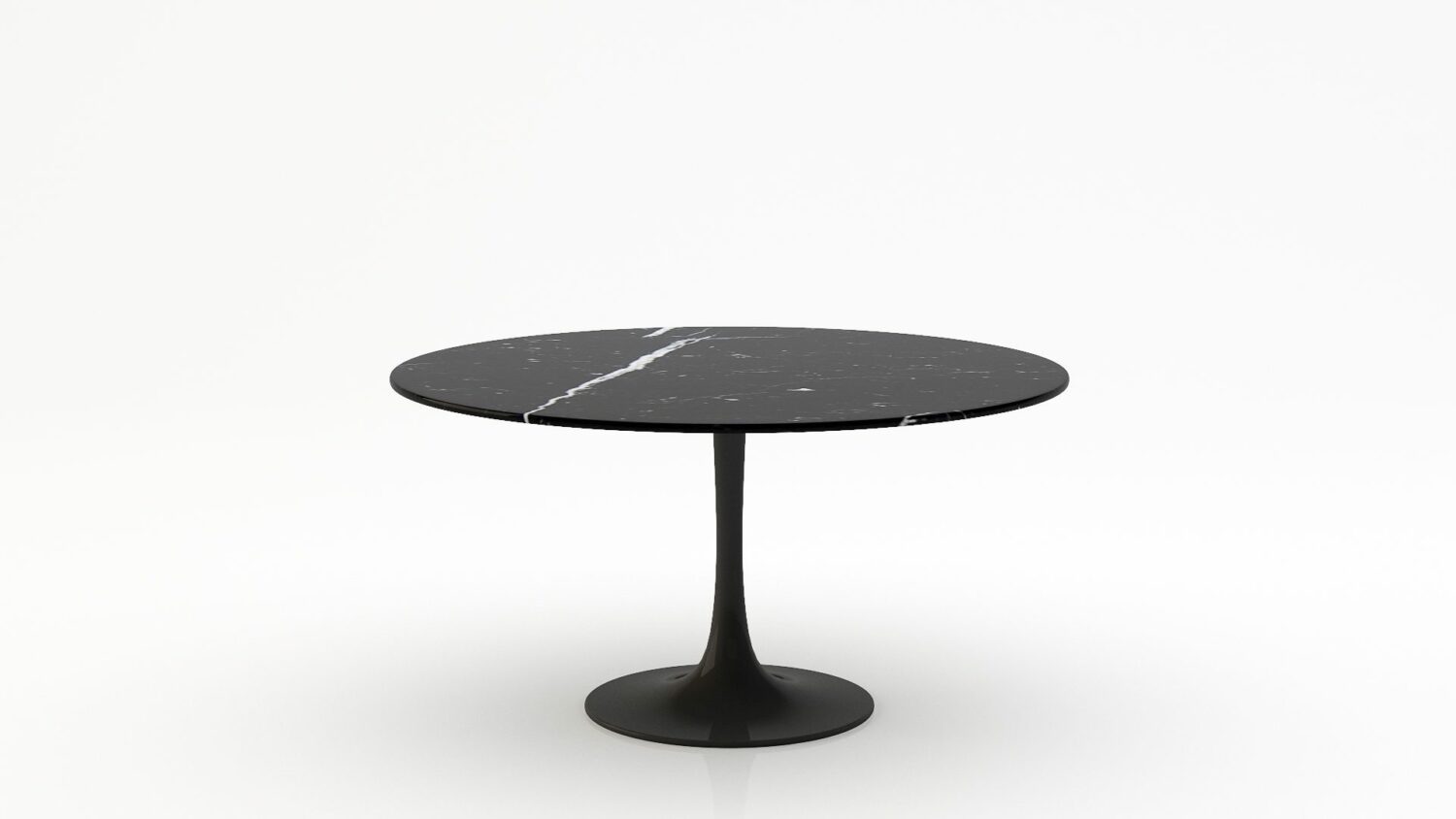 Ronde marmeren eettafel Tulip - Nero Marquina - 170cm
