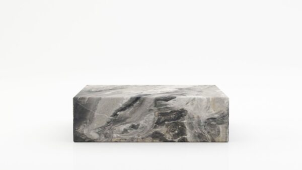 Rechthoekige marmeren salontafel Blocco - Arabescato Orobico Grigio - 100x60cm