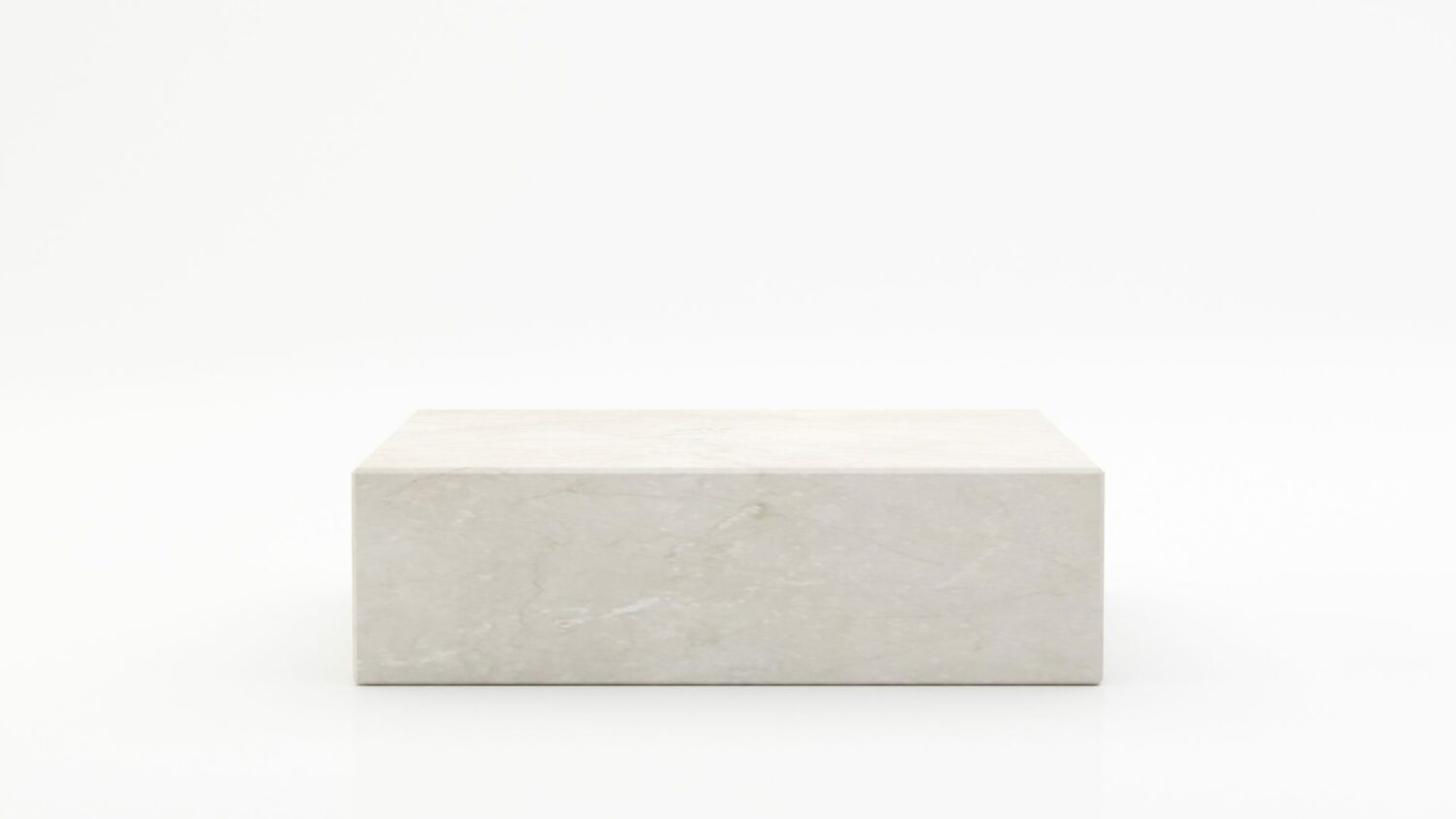 Rechthoekige marmeren salontafel Blocco - Botticino Semi Classico - 100x60cm