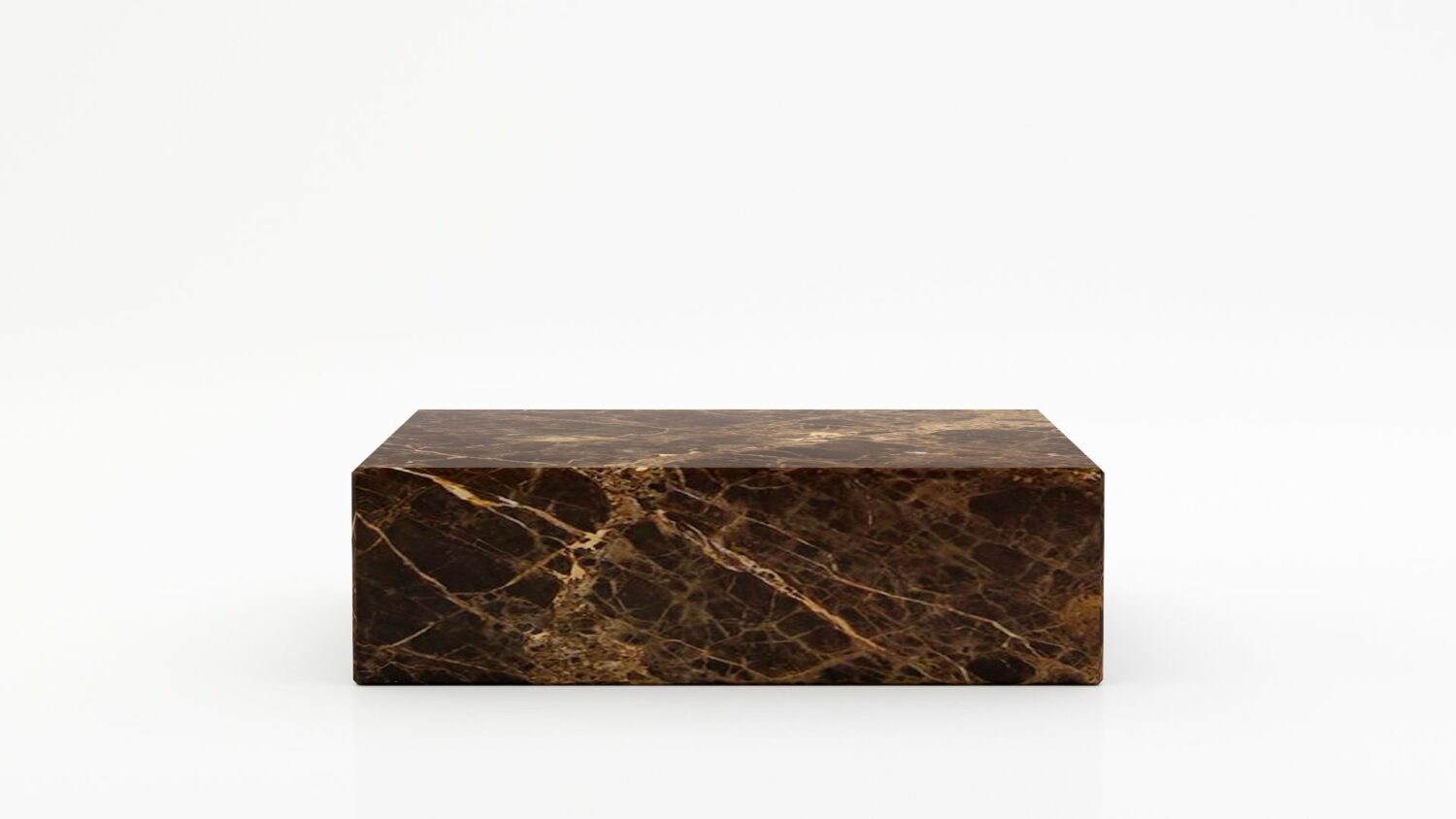 Rechthoekige marmeren salontafel Blocco - Emperador dark - 100x60cm
