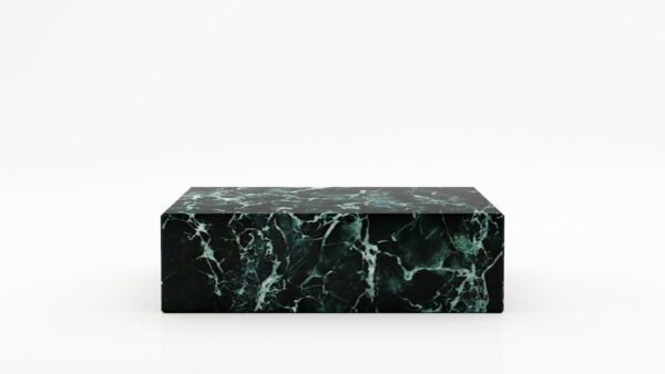 Rechthoekige marmeren salontafel Blocco - Verde rameggiato - 100x60cm