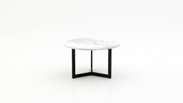 Ronde marmeren salontafel Caffė 3 - Arabescato Carrara - 100cm