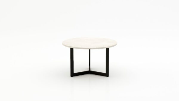 Ronde marmeren salontafel Caffฤ 3 - Botticino Semi Classico - 100cm