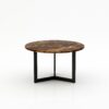 Ronde marmeren salontafel Caffė 3 - Emperador dark - 100cm