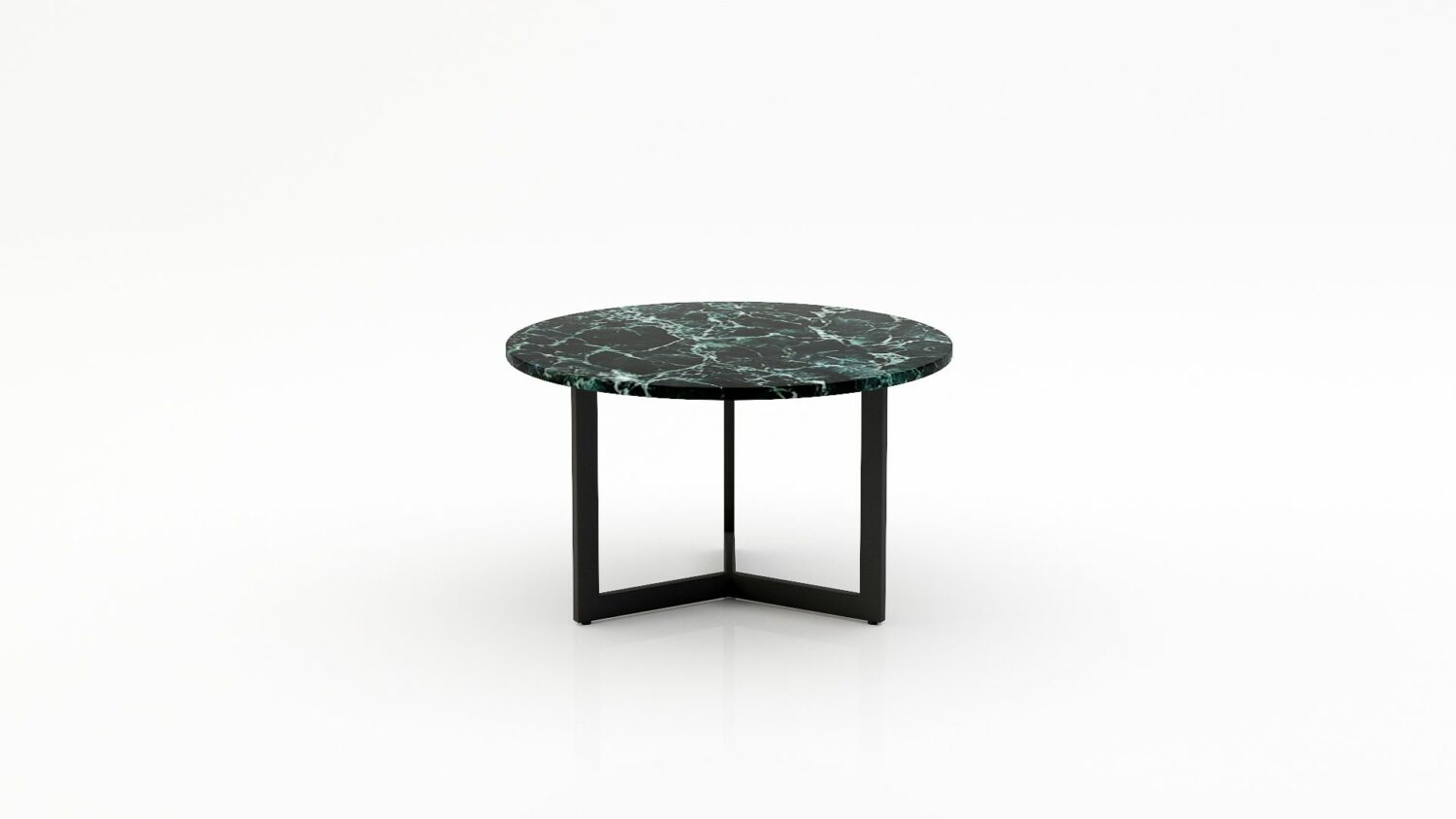 Ronde marmeren salontafel Caffė 3 - Verde rameggiato - 100cm