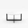 Ronde marmeren salontafel Caffė 4 - Bianco Carrara CD CHIARO - 100cm